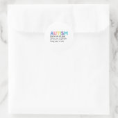Autisme Definitie Autisme Bewustzijn Acceptatie Gi Ronde Sticker (Tas)