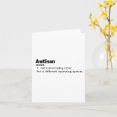 Autisme definitie Het is niet een handicap een and Kaart (Gele Bloem)