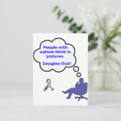 Autisme/Denk na in Afbeeldingen Briefkaart (Staand voorkant)