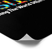 Autisme die de wereld anders boven autisme zien poster (Hoek)