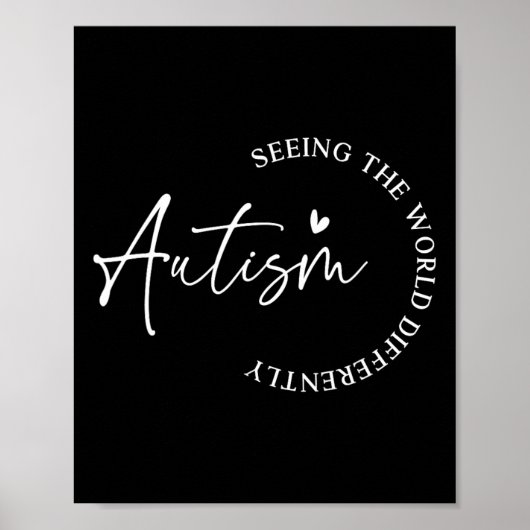 Autisme die de wereld anders zien autisme auwarene poster (Voorkant)