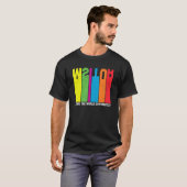 Autisme die de wereld anders zien autisme auwarene t-shirt (Voorkant volledig)