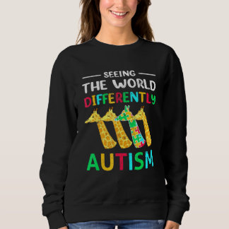 Autisme die de wereld op een andere manier op de h trui