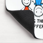 Autisme die de wereld vanuit een andere hoek ziet muismat (Hoek)