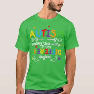 Autisme die de wereld vanuit verschillende hoeken t-shirt