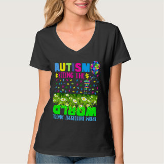 Autisme die de wereld ziet vanuit een andere engel t-shirt