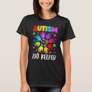 Autisme Dierentuin Bewaarder Puzzel Autisme Bewust T-shirt