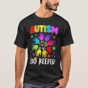 Autisme Dierentuin Bewaarder Puzzel Autisme Bewust T-shirt