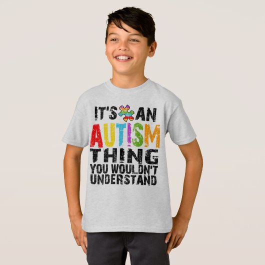 Autisme ding t-shirt (Voorkant volledig)
