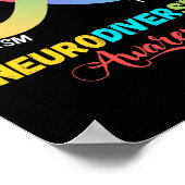 Autisme Dyslexie Tourette Neurodiversiteit Bewustz Poster (Hoek)