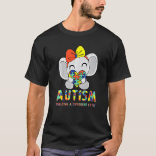 Autisme Een Ander Pad Volgen Schattige Olifant Aut T-shirt