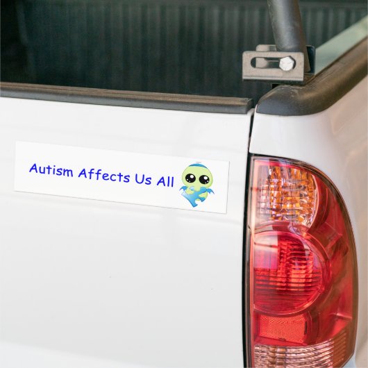 Autisme-effecten - Baby Cthulhu Bumpersticker (Op Truck)