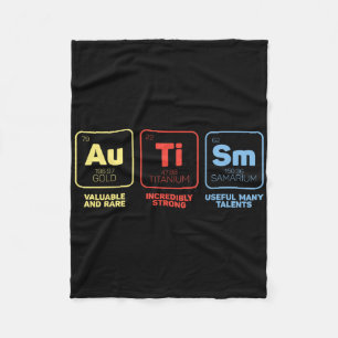 Autisme Elementen Bewustzijnsmaand Autistische Kin Fleece Deken