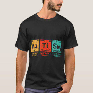 Autisme Elementen Periodic Table Awareness ASS Man T-shirt