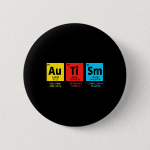 Autisme Elementen Periodiek Systeem Asd Autisme Be Ronde Button 5,7 Cm