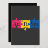 Autisme Elementen Periodiek Systeem Bewustzijn Che Kaart (Voorkant / Achterkant)