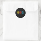 Autisme Elementen Periodiek Tabel ASS Autisme Awar Ronde Sticker (Tas)