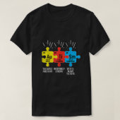 Autisme Elements Periodic Table Awareness ASD Mann T-shirt (Design voorkant)