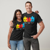Autisme Elements Periodic Table Awareness ASD Mann T-shirt (Unisex)