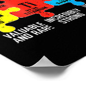 Autisme Elements Periodieke Tabelbewustmaking ASD Poster (Hoek)