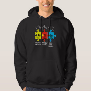 Autisme Elements Periodieke Tabelsensibilisering T Hoodie