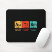 Autisme Elements Periodieke Tabelsensibilisering T Muismat (Met muis)