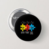 Autisme Elements Periodieke Tabelsensibilisering T Ronde Button 5,7 Cm (Voorkant /achterkant)