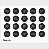Autisme Elephant Acceptatie Autistic Mannen Ronde Sticker (Vel)