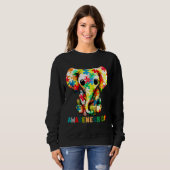 Autisme Elephant Autism World Autism Awareness Day Trui (Voorkant volledig)