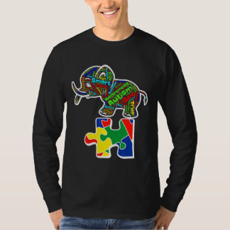 Autisme Elephant Autistic Awareness Day Maand T-sh T-shirt