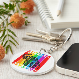 Autisme Elephant Cute Awareness Sleutelhanger