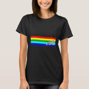 Autisme Elephant Walk Multicolor Stripe T-shirt