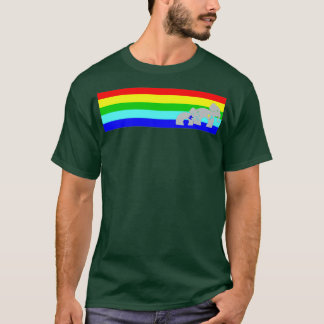 Autisme Elephant Walk Multicolor Stripe T-shirt
