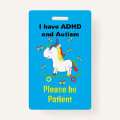 Autisme en ADHD Lanyard Neurodivergent ID Badge (Voorkant)