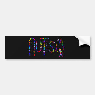 Autisme en kunstwerk bumpersticker