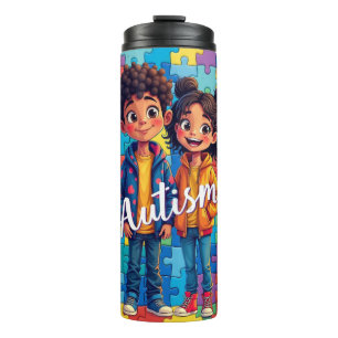 Autisme -Enter hun wereld --Thermische Tumbler Thermosbeker