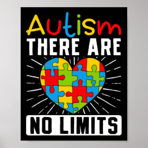 Autisme Er zijn geen grenzen Bewustzijnsbeperkinge Poster
