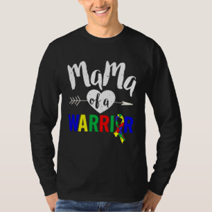 Autisme Familie  Mama Van Een Krijger  Autisme Vro T-shirt
