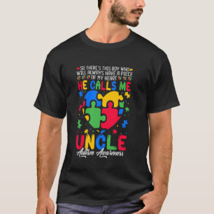 Autisme Familie Ondersteuning Hij noemt me Oom Aut T-shirt