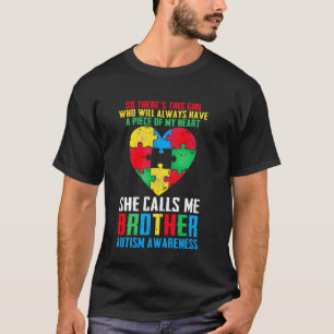 Autisme Familie Ondersteuning Ze Noemt Me Broer Au T-shirt