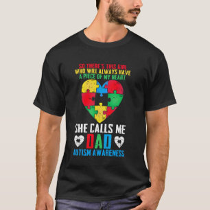 Autisme Familie Ondersteuning Ze noemt me vader Au T-shirt