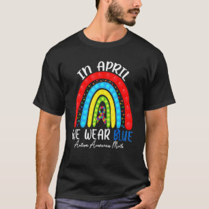 Autisme Fidget Pop Het Regenboog We dragen blauw A T-shirt