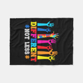 Autisme Fleece Deken (Voorkant (Horizontaal))