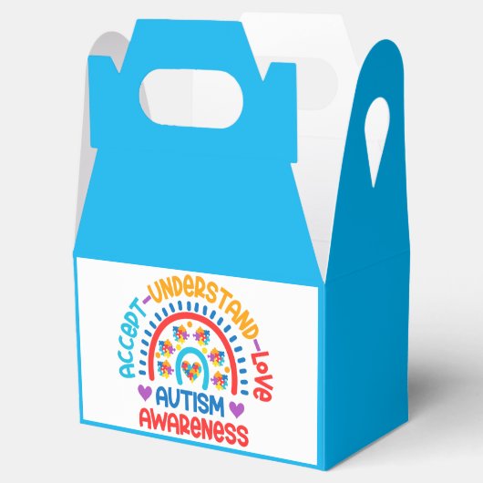 Autisme - Gable Favor Box Bedankdoosjes (Geopend)