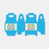 Autisme - Gable Favor Box Bedankdoosjes (Uitgevouwen)