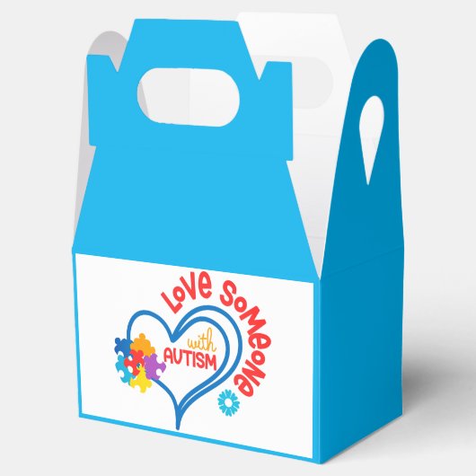 Autisme - Gable Favor Box Bedankdoosjes (Geopend)