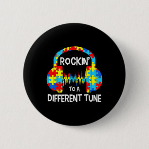 Autisme Game - Schommelen Op Een Andere Toon Voor  Ronde Button 5,7 Cm