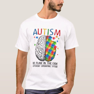 Autisme geen fout in de code Autistic Brain Autism T-shirt