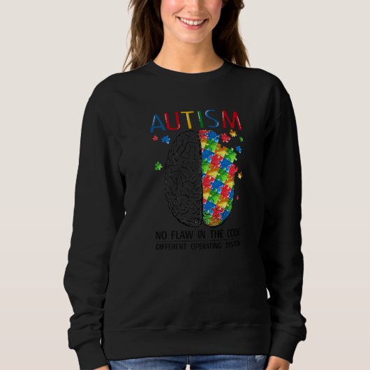 Autisme geen fout in de code Autistic Brain Autism Trui (Voorkant)