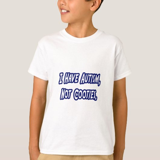 Autisme...geen huizen t-shirt (Voorkant)